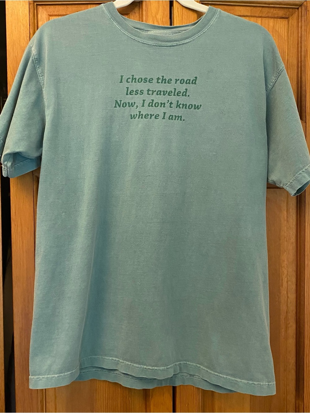 Comfort Colors Teal Short-Sleeve Graphic Crew Tee
